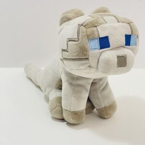 Minecraft Ragdoll Cat Plush Gray Happy Explorer Kitten Blue Eyes Mojang Jinx